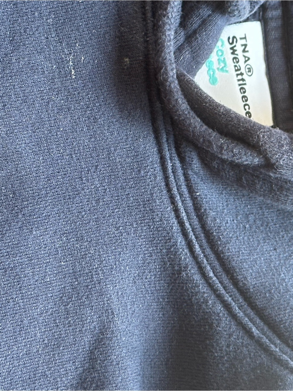 TNA Navy Blue Pullover Hoodie - Picture 5 of 5
